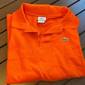 Orange men’s XXL Lacoste polo Size 8